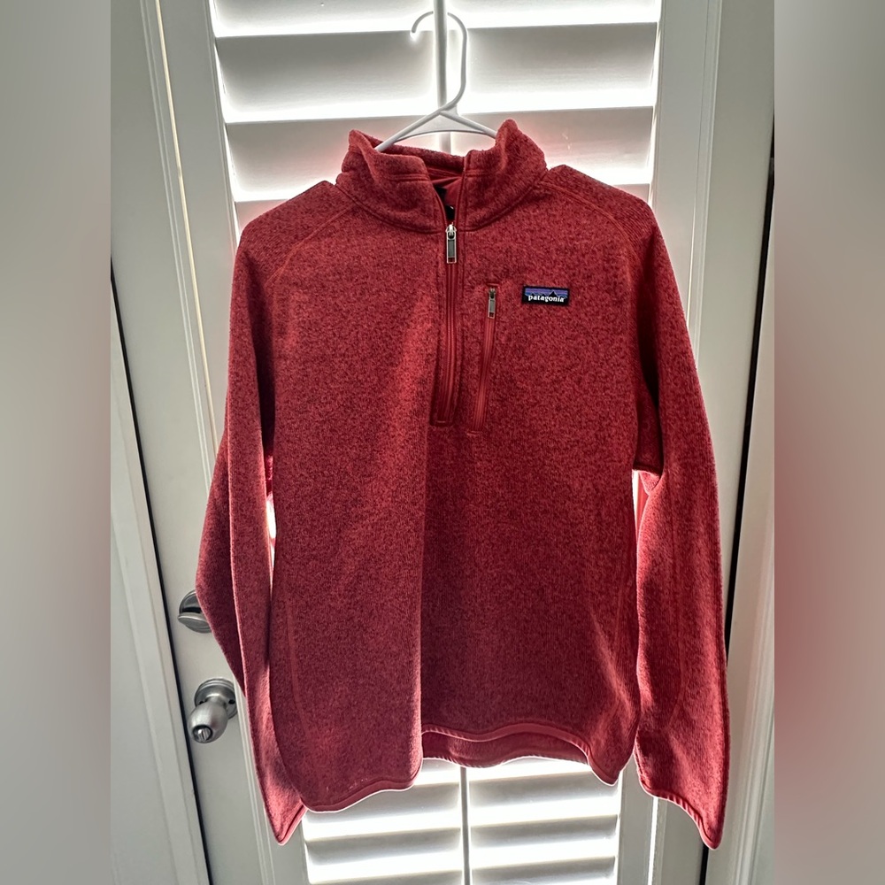 Men’s Orange/Red Patagonia Better Sweater® 1/4-Zip Fleece